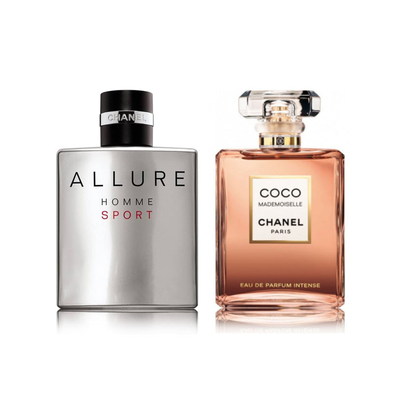 Combo Casal Allure Homme Sport & CocoCoco Chanel Mademoiselle - 100ml