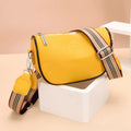 Bolsa de Couro Feminina Yellow Fashion