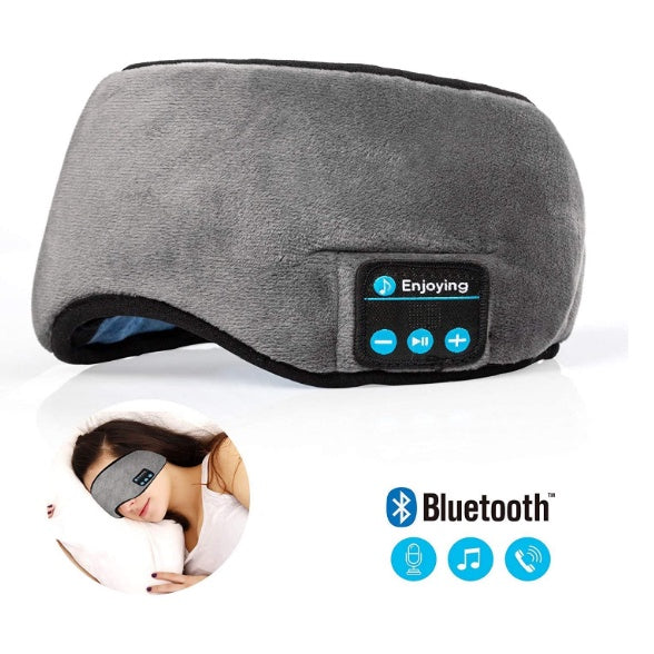 Tapa Olho Máscara Dormir Fone Ouvido Bluetooth Confortável