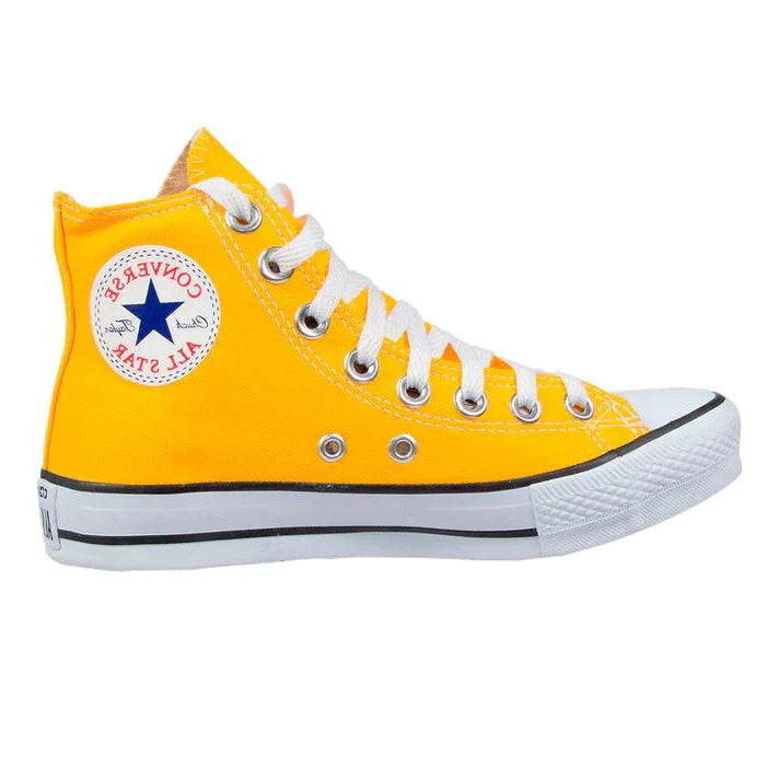 Kit 2 Pares All Star Cano Alto (VERMELHO + AMARELO)