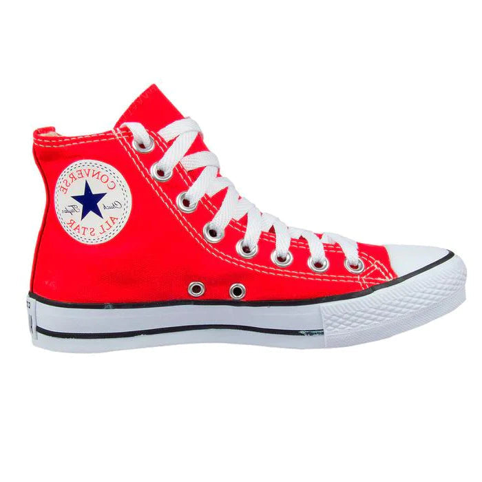 Kit 2 pares All Star Cano Alto (PRETO + VERMELHO)